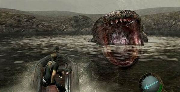 Imagem do Del Lago, um inimigo aquático do game.